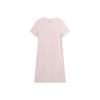 Emporio Armani EA7 SS24 Solid Logo Print Round Neck Short Sleeve Dress Women dresses Light-Pink 3DTA52-TJDQZ-1422