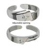 Stylish Unusual Rings Fashion Rings Couple Opening Rings Alloy Texture Suitable for Casual and Formal Occasions