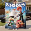 1pc Storks Baby Delivery Outdoor Flannel Blanket Soft Plush Decor for Picnics, camping,Bedroom, Playroom, or Lunch Break, Perfect Gift