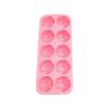 Silicone Rose Shaped Mold Tray for Baking Candy Chocolate Ice Cubes and Cake Making Flexible Nonstick Kitchen Tool with 10 Cavities