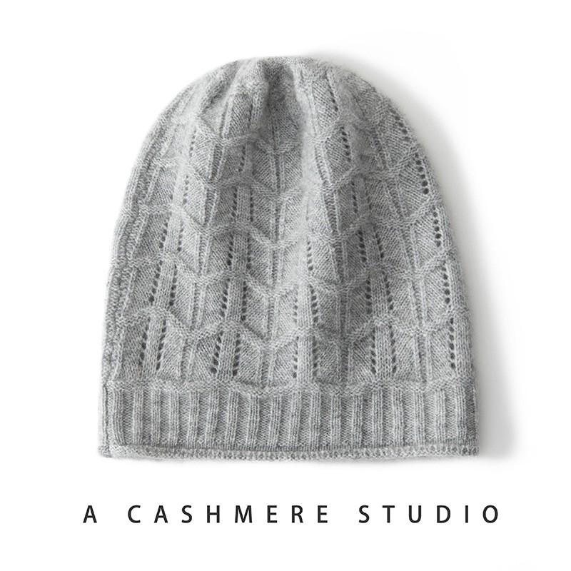 Warm Cashmere Beanie Hat Men Women Thick Knit Winter Cap Solid Color Ribbed Cuff One Size Fits All