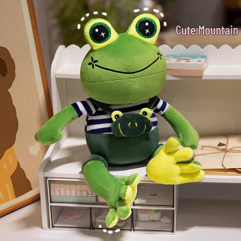 Kawaii Frog Plush Toy - Cute Cozy Soothing Doll Gift for Kids