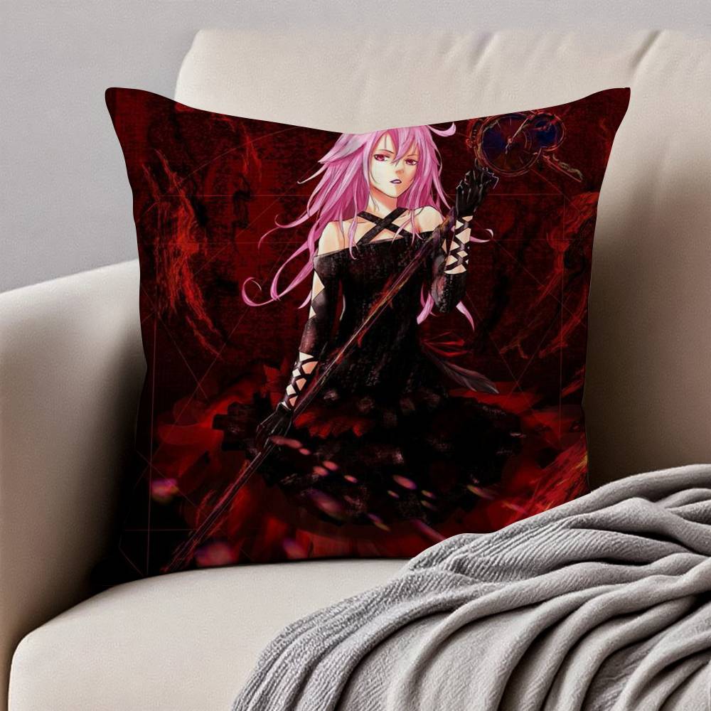 G-Guilty C-Crown Kissenbezug Milbendicht Kissenbezug Verdeckter Reißverschluss Seidig Kurzer Plüsch Sofa Kissenbezug