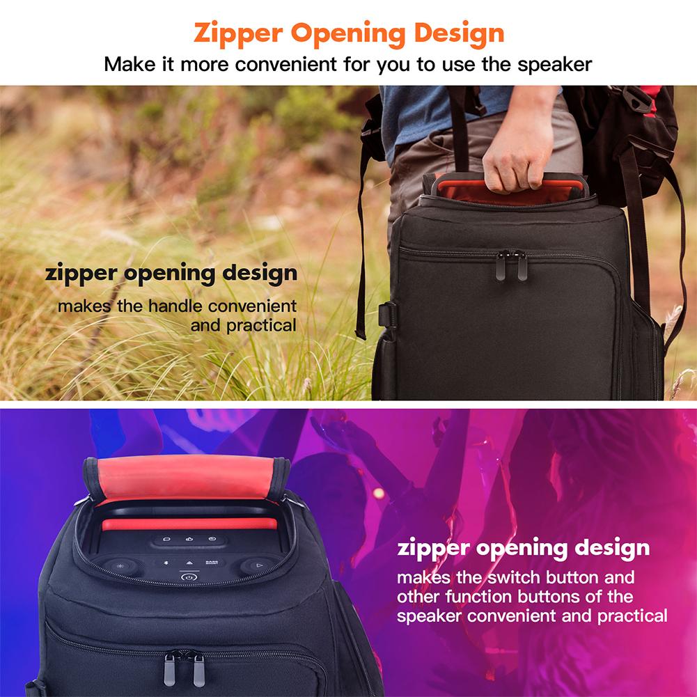 Portable Speaker Dust Case with Mic Pocket for JBL PARTYBOX 520/710/310/320/110/120 Speaker Storage Bag Party Speaker Carry Case