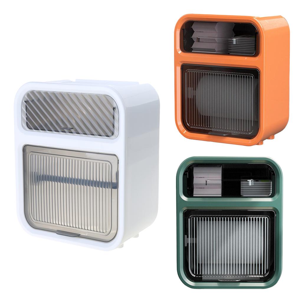 Wall Mounted Bathroom Tissue Box Dispenser With Drawer Waterproof Toilet Paper Storage Box for Toilet Paper Rolls Gifts