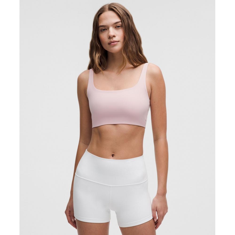 

Lululemon Bend This SCoop And SquAre BrA Light Support A C Cups Pink hAze XXS/XS