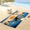 Custom NameMessi Poster Beach Towel Soft Microfiber Summer Towel Quick Dry Absorbent Towel for Beach Swimming Pool Travel