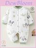 Winter Baby Strampler mit dicker Baumwollschicht für Neugeborene Mädchen Junge Sicher für den Winter