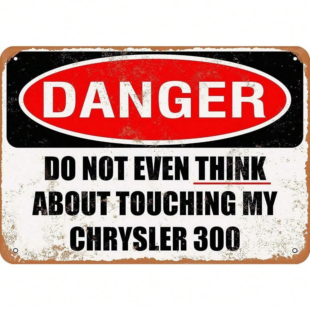 Винтажная металлическая жестяная вывеска Chrysler 300 Забавная Декор для Гаража Мужской Уголок разноцветный
