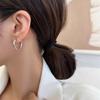 Elegant 18K Gold-Plated Titanium Steel Hoop Earrings