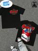 Auto-Modifikationskultur-Enthusiasten Unisex- und Wounisex-T-Shirts Motorsport Zigarettenschachtelformen Autoteile Zündkerzen Öl Schwarz
