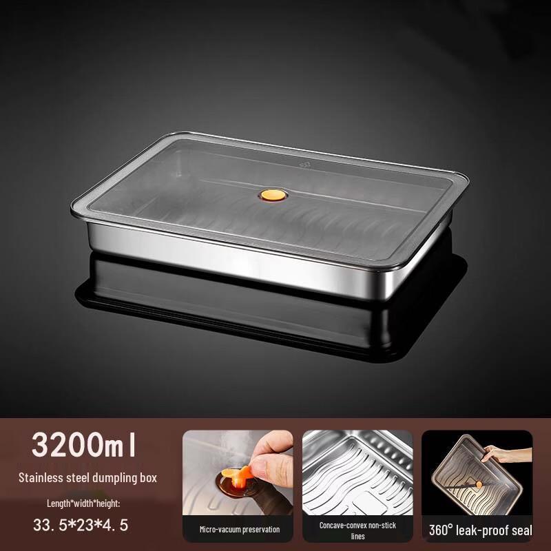 Thickened Stainless Steel Food Storage Container