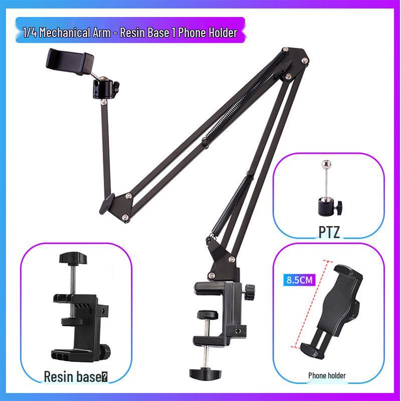 Verstellbarer Metall-Tischhalter für Telefon & Tablet zum Streamen & Binge-Watching