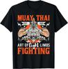 Muay Thai Art of Eight Limbs Tiger Graphic Tee Breathable Crew Neck Short Sleeve Casual TShirt for Unisex