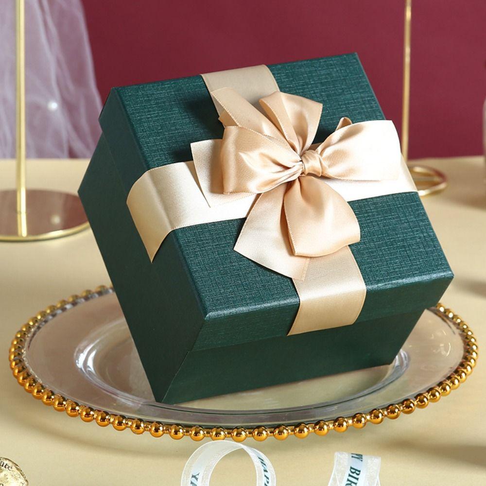 Pink Festival Gift Box Bow Birthday Gift Box Socks Christmas Gift Packaging Box  Father's Day