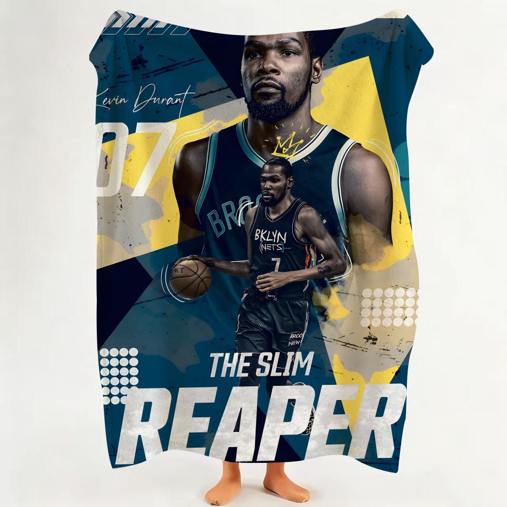 Athlete K Kevin D Durant Throw Flannel Throw Blanket Suitable for Sofa Living Room Bedroom