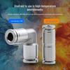 304 Stainless Steel PU L-Type Elbow Air Connector, Quick Connect PG Reducing, Sizes PV4-20.