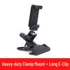 Universal Metal Desktop Stand for Mobile Live Streaming & Photography - Strong Clip, 1/4" Extension