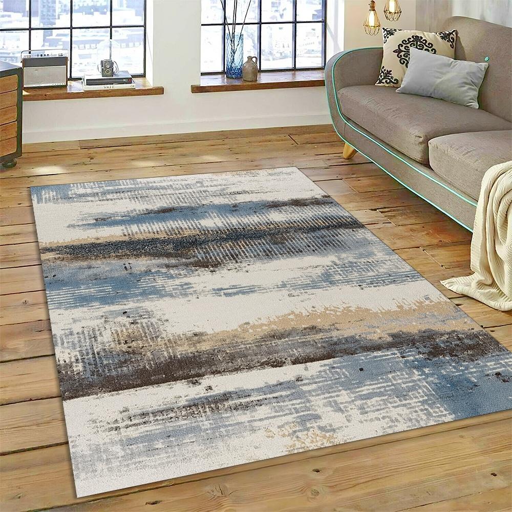 2025 New Style Bohemian Abstract Fashion Modern Art Carpet Rug for Living Room Bedroom Home Sofa Decoration,Non-slip Floor Mat