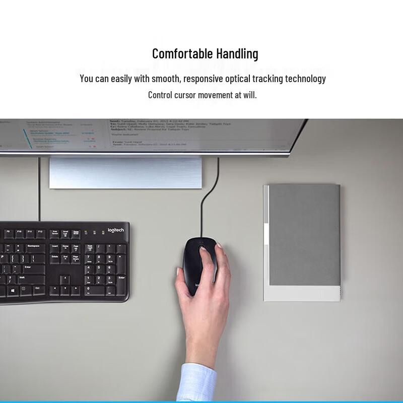 Logitech B100 Wired Optical Mouse