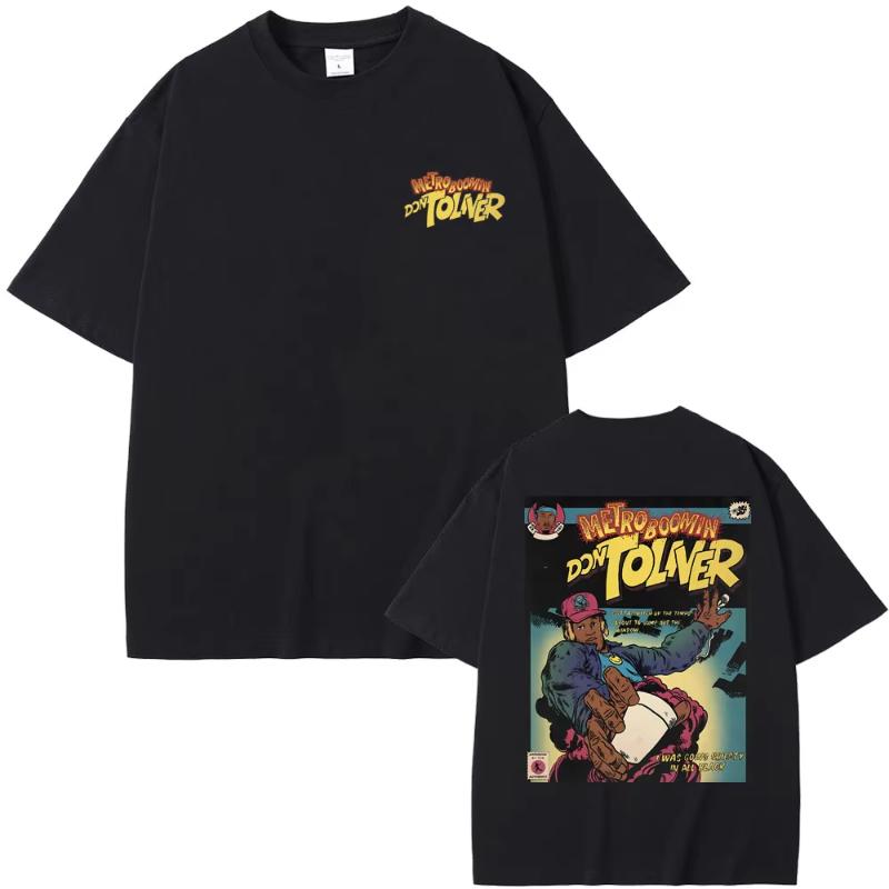 Rapper Metro Boomin Don Toliver Graphic Tshirt Unisex Women Fashion Oversized Tees Tops Short Sleeve Unisex Hip Hop Crewneck Tshirt