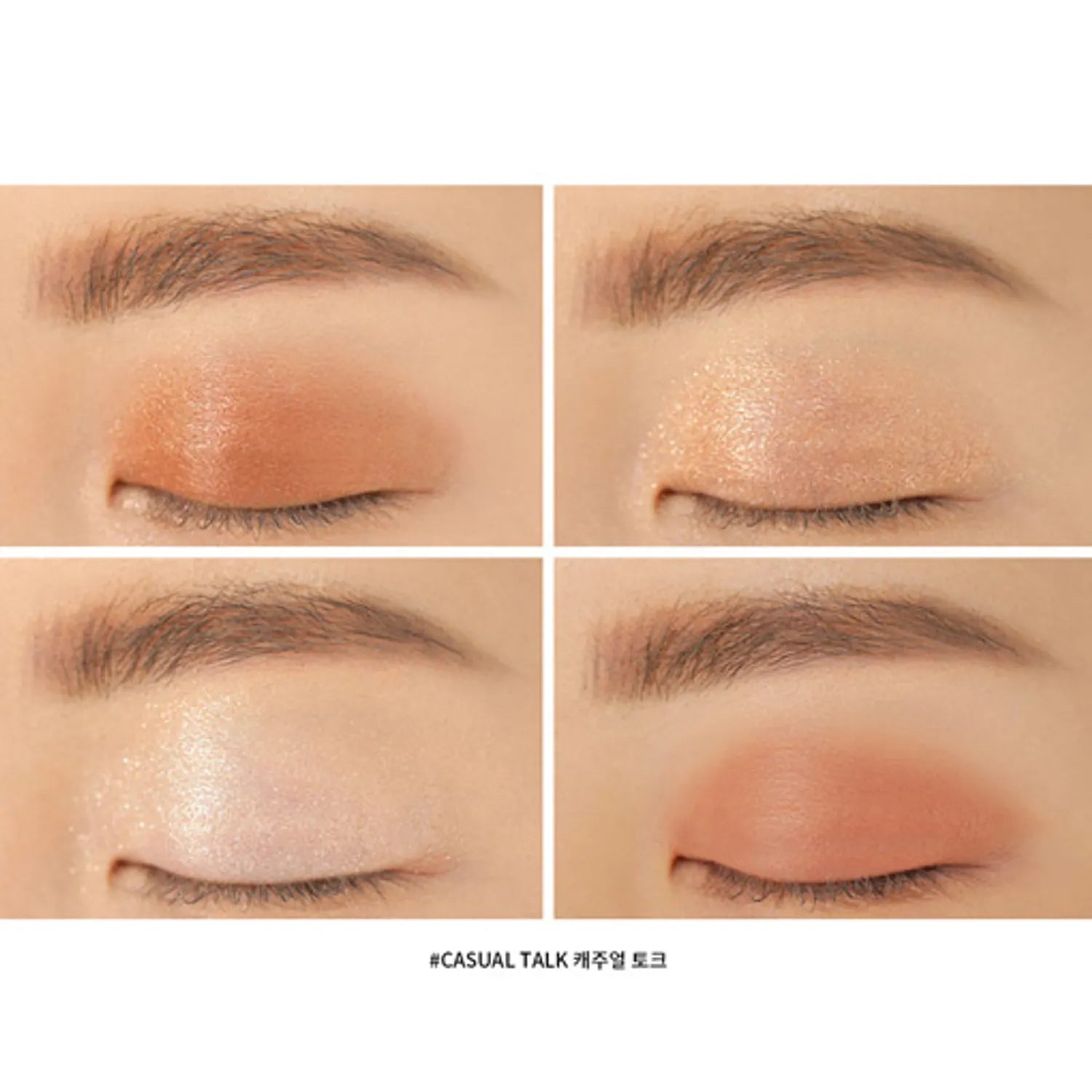 

3CE Mini Eye Palette ,Low Fallout, Cool Mauve Neutral Tone, Daily Korean Makeup CASUAL TALK
