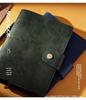A5 Retro Cowhide Leather Business Notebook with Buckle Binder