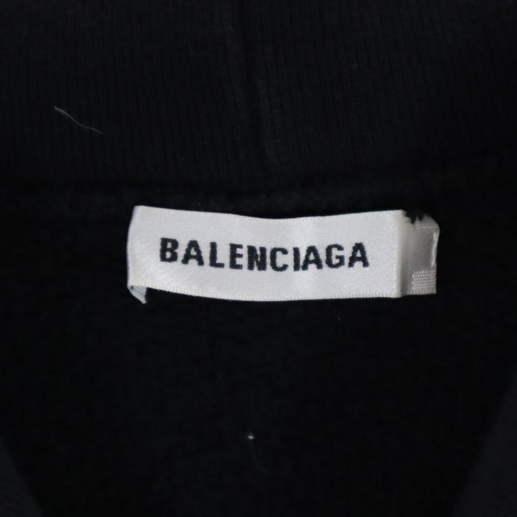 BALENCIAGA Long sleeve Sweatshirts XS black Hood: Fleece lining Women Used