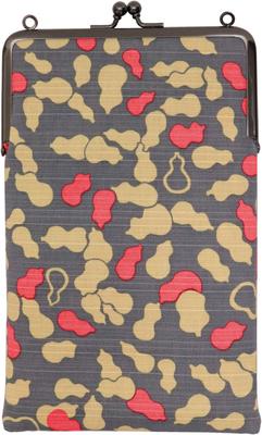 Wyprodukowano w Slim Goshuincho Case z zapięciem x Gourd Gray Kyosuke, Japonia, Zamknięcie, Bawełna, 23,5 14,5 cm, Wzór,