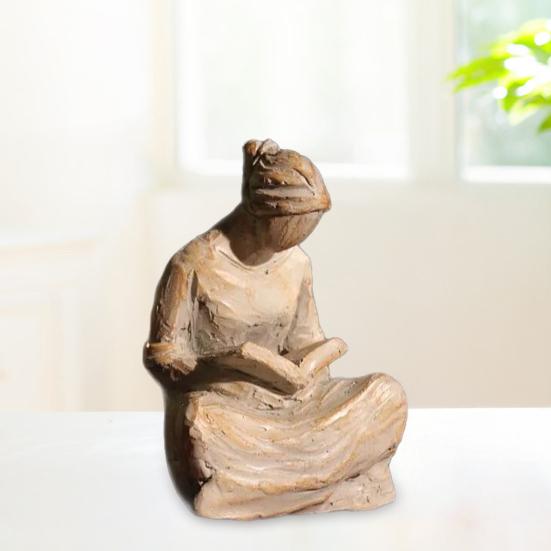 Ornament Süße Stunde des Gebets Dekorative Tischdekoration Handgeschnitzte Harzskulptur Büro Zuhause Garten Balkon