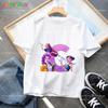Toddler Girl Clothes Huntrx Mira Rumi Zoey Letter A-Z Cartoon Tee Shirt Funny Gift Fans Harajuku Cool Kids T-shirts Summer Tops