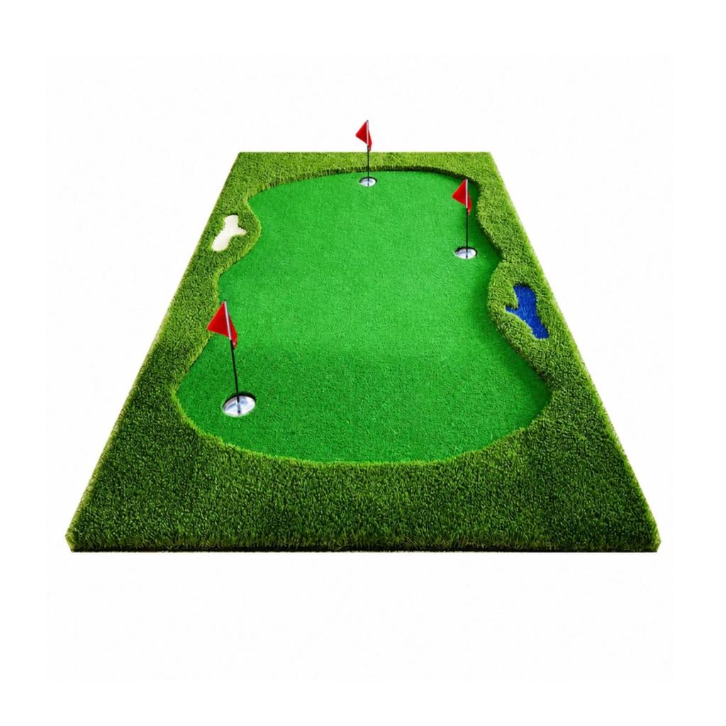 Stable Golf Putting Surface | Multiple Hole Cutouts, Green with