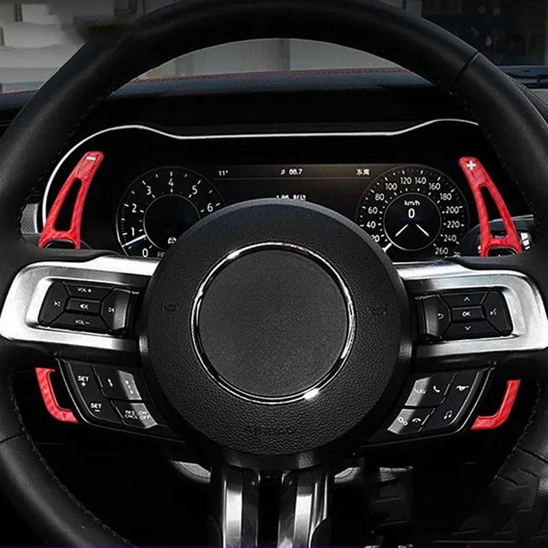 2pcs ABS Steering Wheel Shift Paddle For Ford Mustang 2015 2016 2017 2018      Extended Shifter Trim Paddles