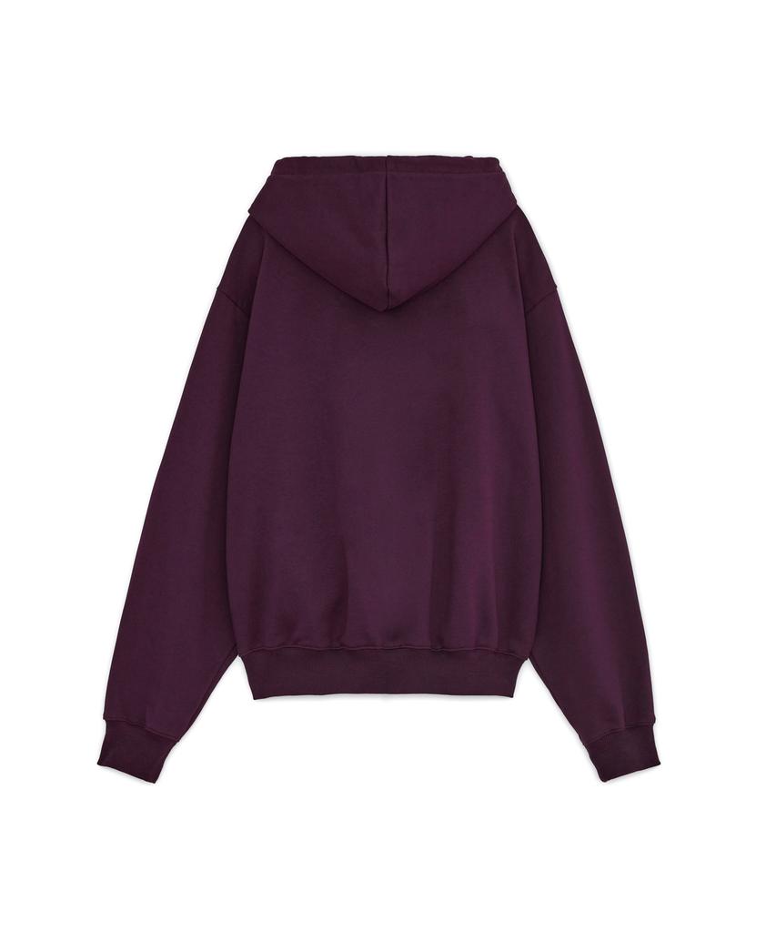 Sunburnproject Logo Patch Hoodie Zip-Up, Purple