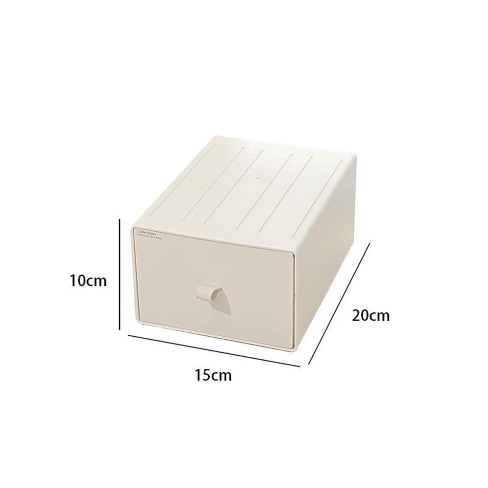 Stackable Cosmetic Storage Box Plastic Makeup Storage Container Stationery Storage Box  Office