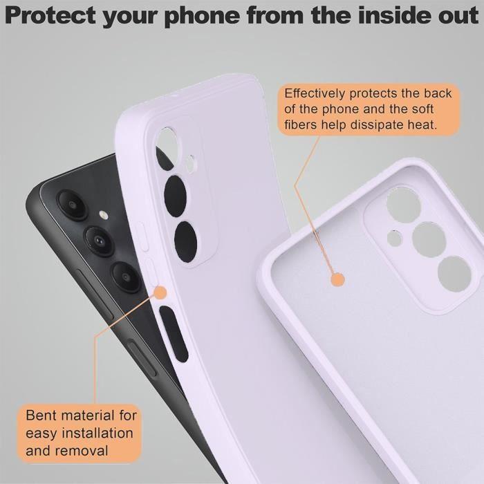 Coque Silicone - Samsung - Galaxy A34 5G - Protection Souple - Ultra Fine - Violet