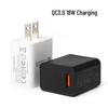 QC3.0 18W Schnellladegerät, US/EU-Stecker, 9V/2A USB-Schnellladung für Smartphones