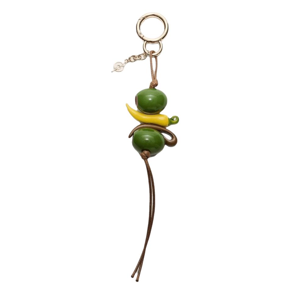 

Zinc Zinc Alloy Material Resin Fruit Shape Keychain Elegant Bag Pendant Charms Sports Gift Pepper