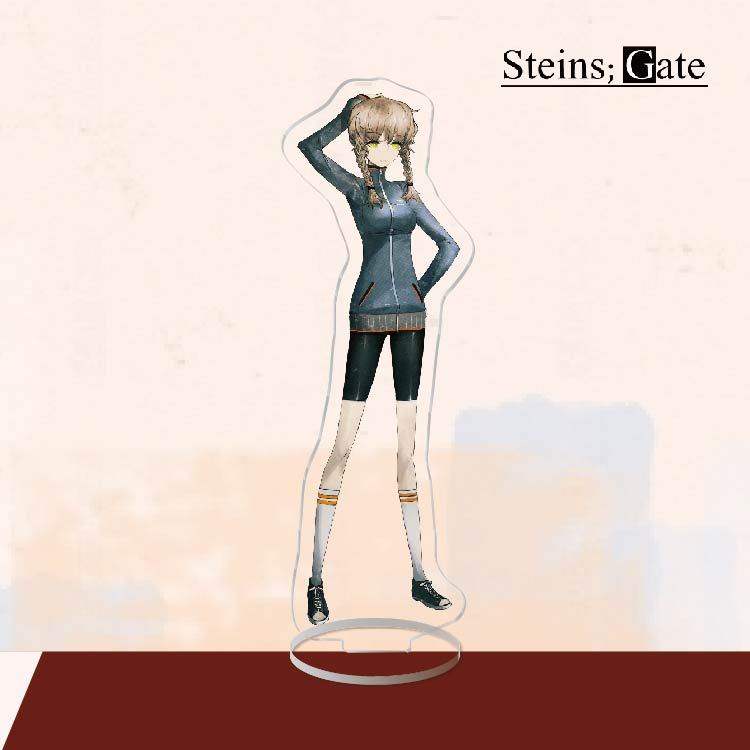 Anime Acrylic Stand Action Figure Toy Steins Gate PVC Acrylic Okabe Rintarou Desktop Stand Model Toy Gift