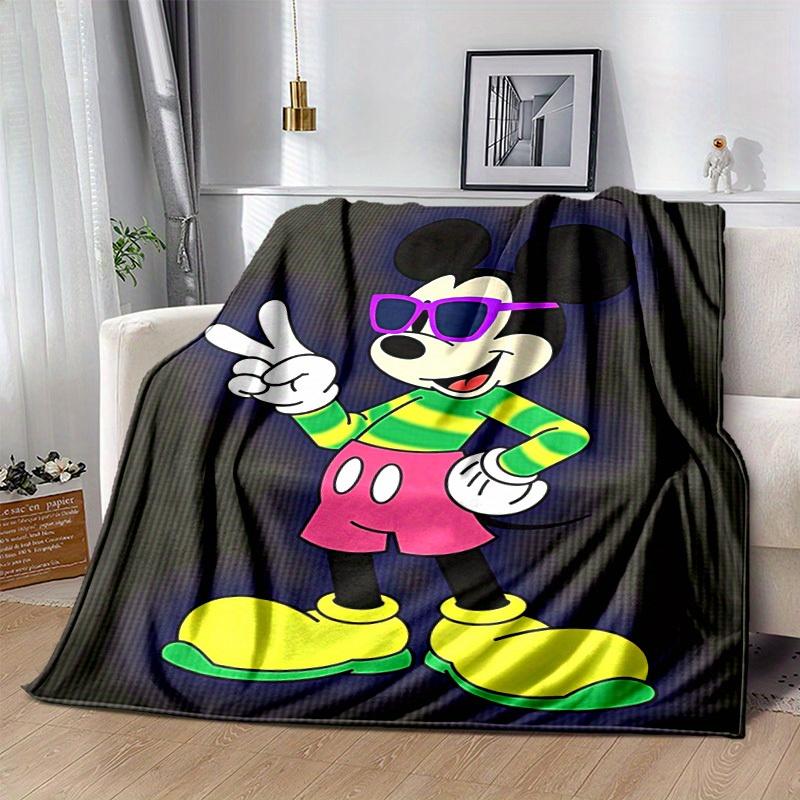 1pc, Cool Mickey Mouse Design Blanket - Seasonal Universal, Home Decoration, Throw Blanket, Soft Flannel Throw Blanket, Living Room, Travel,