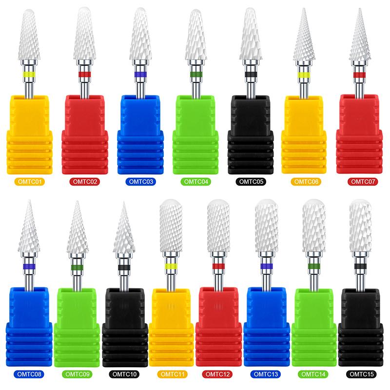 1pcs Ceramic Nail Drill Bits Professional Manicure Pedicure Burr File Electric Nail Art Machine Accessories