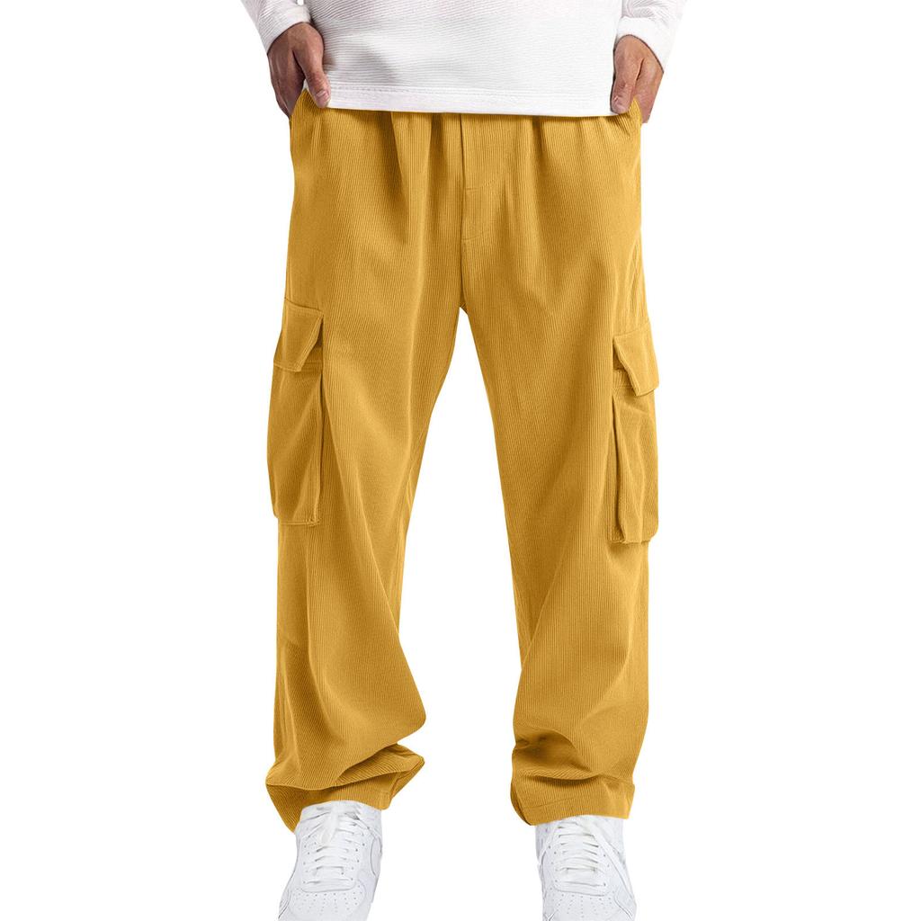 Men's Loose-Fit Stretch Corduroy Lightweight Breathable Pants