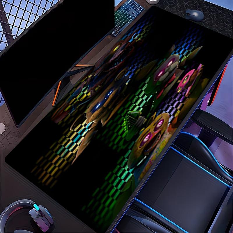 Five Nights at Freddy's Baskılı Mouse Pad, Klavye Pad'i Laptop PC Matı için Ofis Ev Kullanımı, Masa Dekorasyonu, Oyuncular İçin Mükemmel Doğum Günü Hediyesi