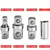 Compact Offset Extension Wrench 4 Adapter Dual Purpose Impact Socket Ratchet Automotive Hand Tool for Mechanic Use