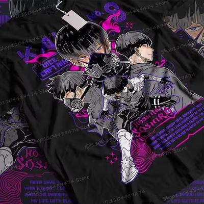 Y2K Tops Anime Kaiju No 8 T-shirt Soshiro Hoshina Lover Gift Manga T Shirt Japanese Manga Creative Women Men Trendy Tshirt