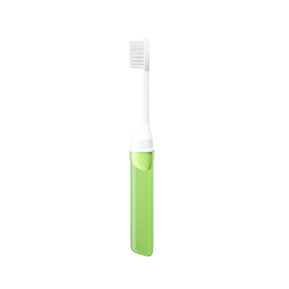 Mini Travel Toothbrush Foldable Portable Small Dental Brush Folding Traveling Adult Toothbrush In Transparent Candy Colors