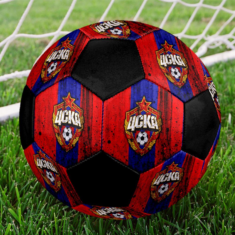 SIZE 5 PFC CSKA Moscow Soccer Ball Colorful All Ages Machine Stitched PVC Competition Ready Durable High-Bounce