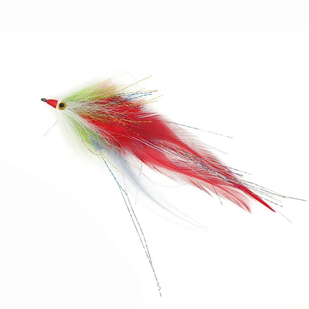 Colorful Ribbon Fly Fish Tuna Lures Flash Line Squid Skirt Lure  Freshwater Saltwater