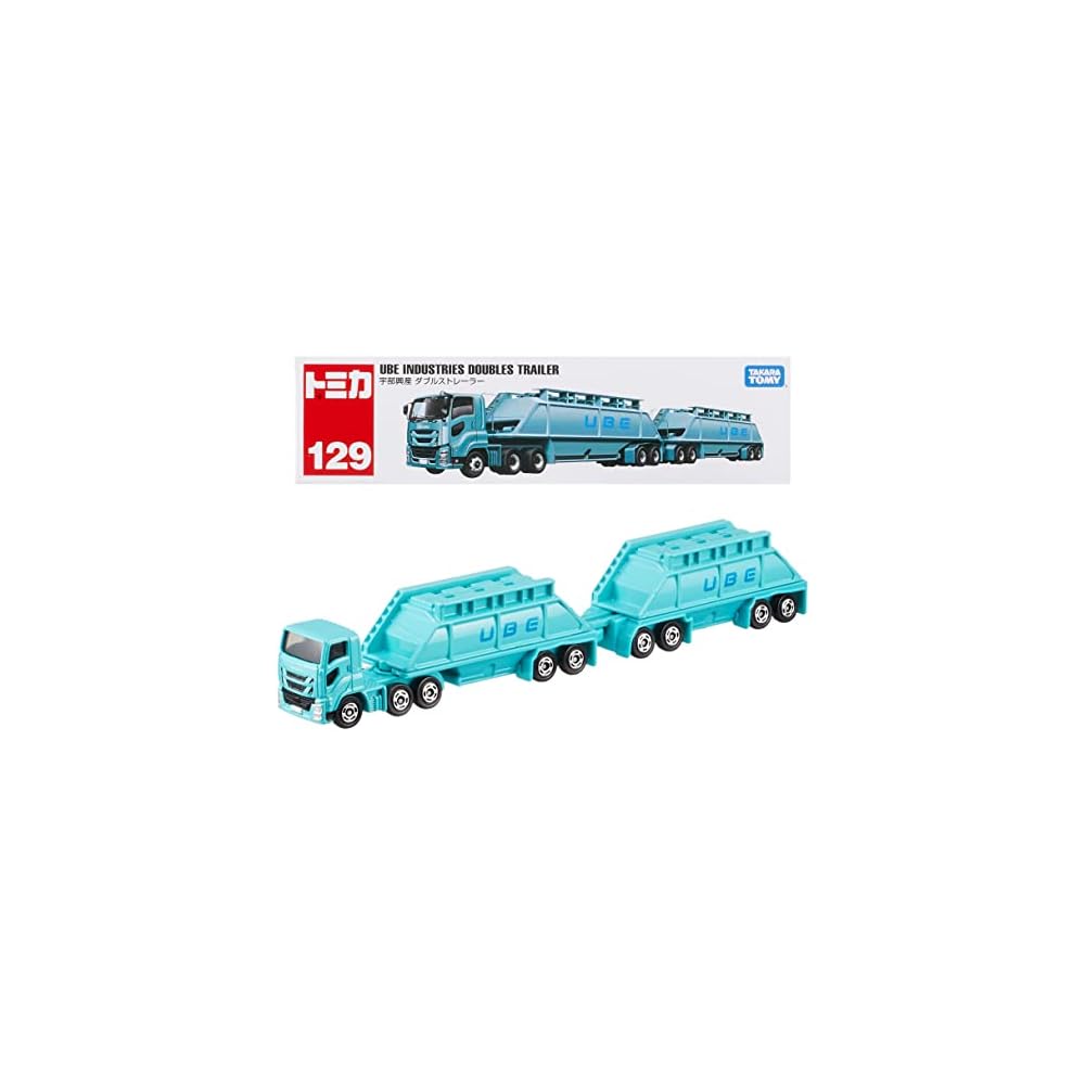

Tomica Long Type No.129 Ube Industries Double Trailer Toy Vehicle