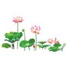(Nikita) 1PCS Simulation Lotus Abnehmbare Vinyl Aufkleber Kunst Wandbild Home Decor Wand Aufkleber